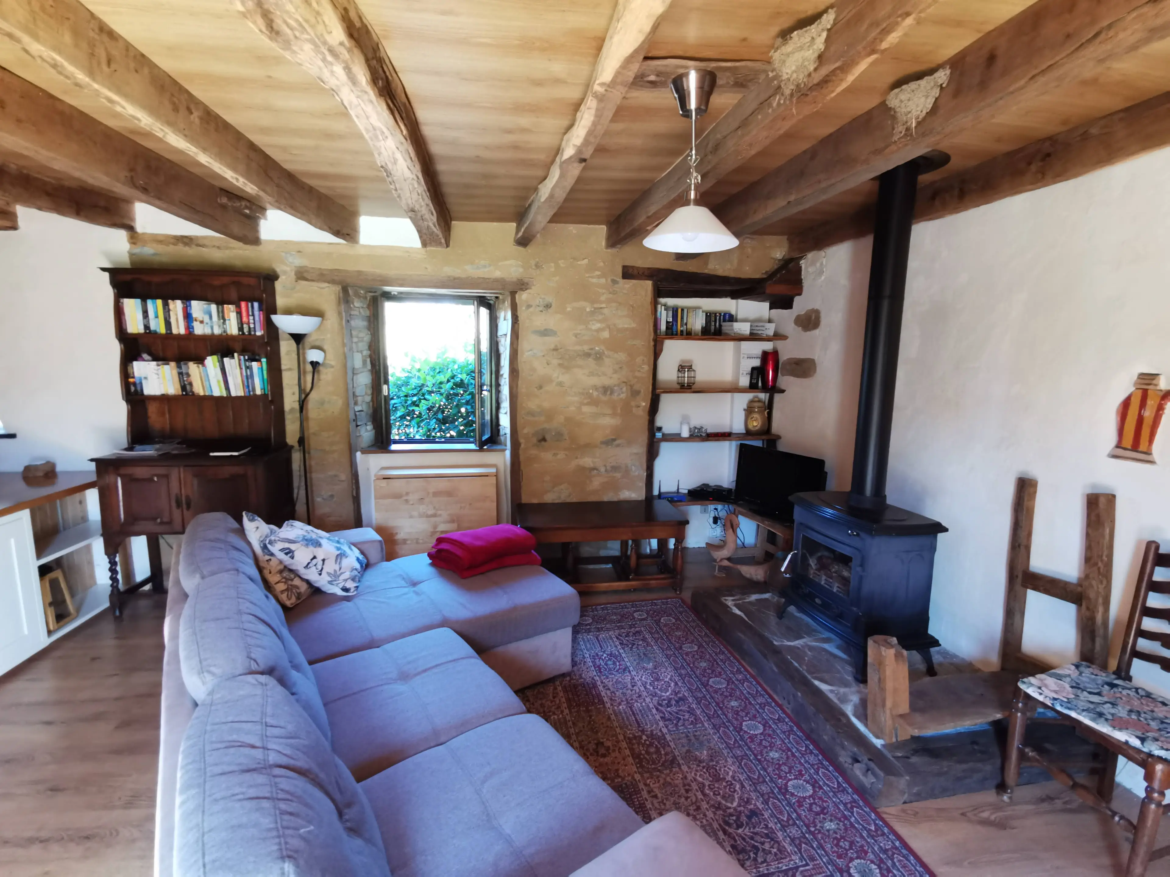 The livingroom in Le Petit Cottage